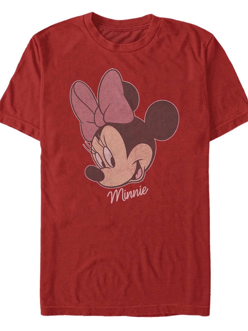 Men's Minnie Big Face Short Sleeve Crew T-shirt